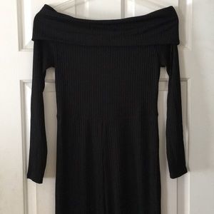 BOOHOO WIDE LEG OFF THE SHOULDER JUMPSUIT